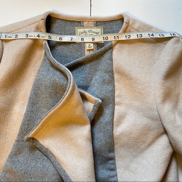 Lucky Brand jacket, wool blend waterfall open drape size medium - Picture 5 of 12